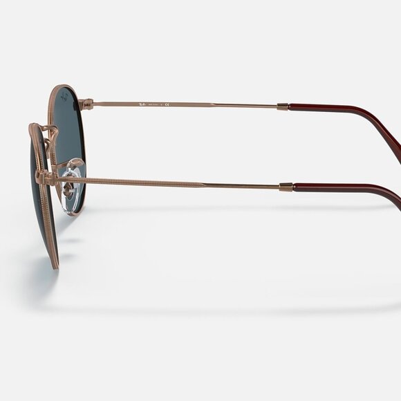 Ray-Ban Round Metal Antiqued Sunglasses in Copper (RB3447) - Picture 7 of 8